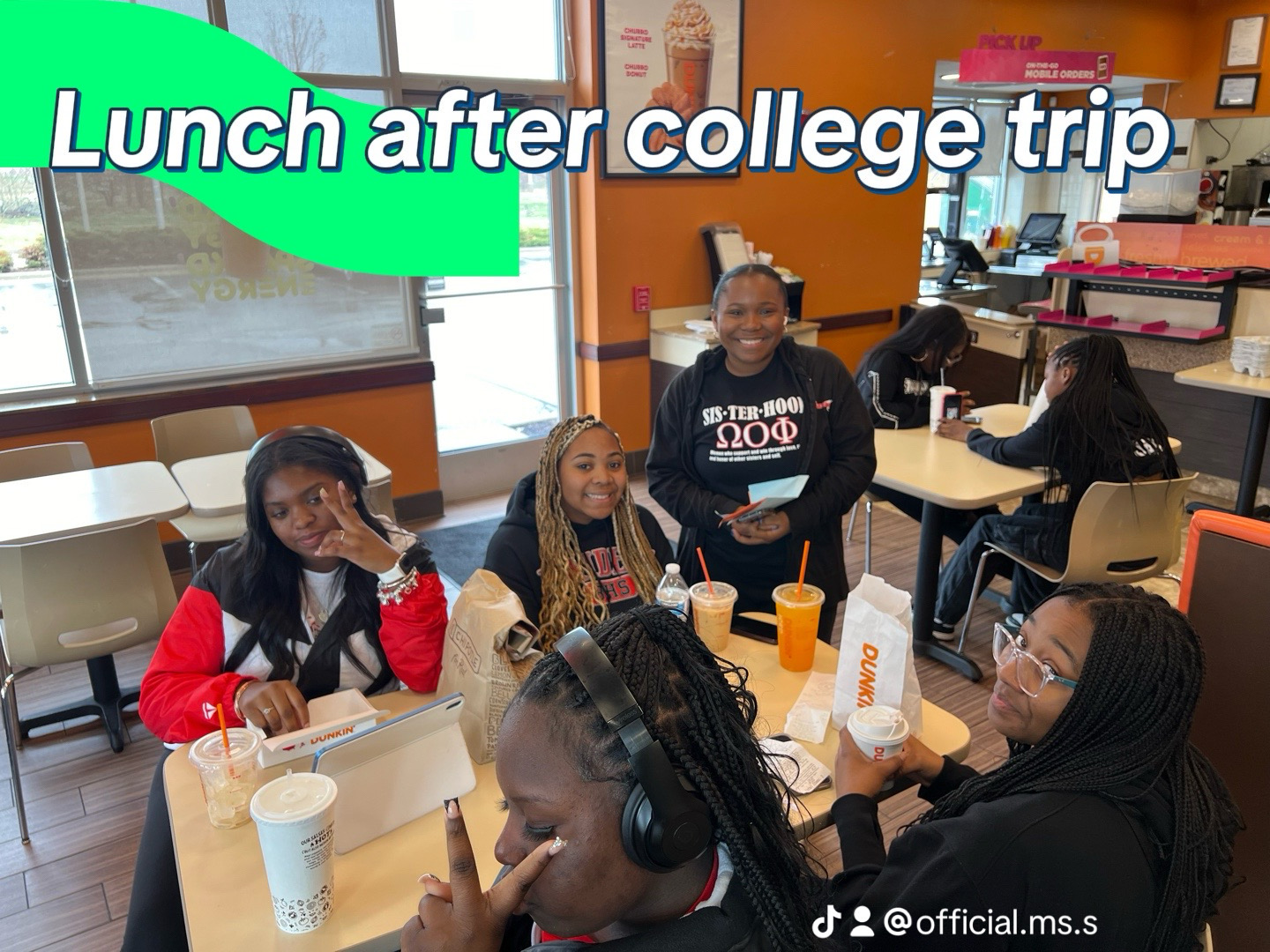 Lunch after a college trip